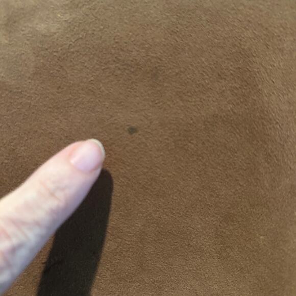 IL Perseo Jacket Suede Italian Leather Mens Mid Length Lightweight Camel - Picture 15 of 15